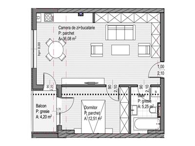 Apartament 2 camere|54 mp|PARC VIEW|garaj|finisat|Sopor